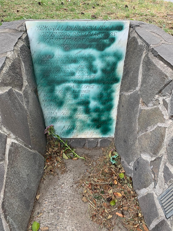 Seremi de Justicia y DD.HH repudió daños provocados al memorial de víctimas de violaciones a los Derechos Humanos en Coyhaique