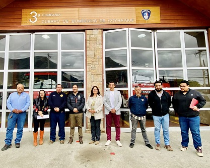 Cuerpo de Bomberos de Coyhaique proyecta trabajo en conjunto con el Municipio