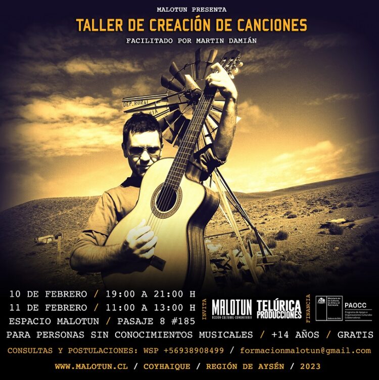 Creación de Canciones y concierto poético musical son parte del panorama cultural de este fin de semana