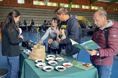 Recolectoras beneficiarias de INFOR muestran sus productos y procesos en la Fiesta del Calafate