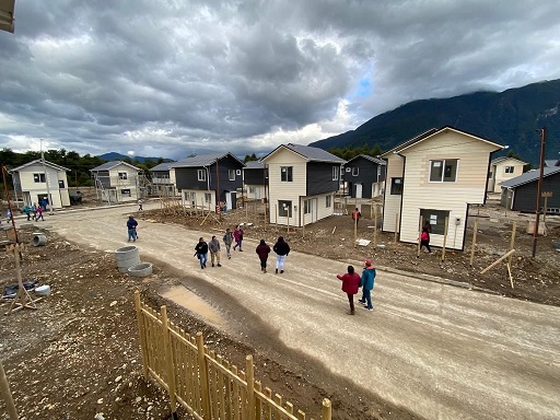 Un 75% de avance presenta construcción de Viviendas para comité “No Tengo casa propia” de Puerto Aysén