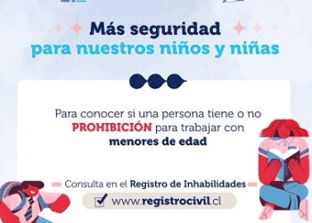 Llaman a padres y apoderados a consultar el Registro de Inhabilidades para trabajar con Menores de Edad