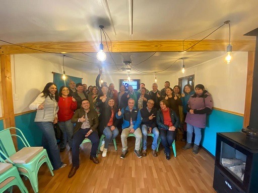 Candidatos a consejeros constitucionales de la UDI en Aysén se reunieron con militantes y simpatizantes este fin de semana