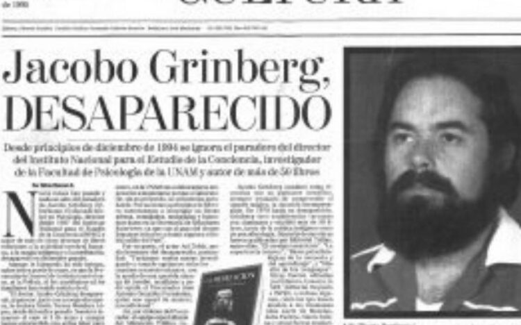 Columna: El Misterioso Caso del Dr. Jacobo Grinberg