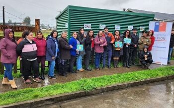 Inauguran puntos limpios en Villas Patagonia y Cerro Cordón con apoyo del FOSIS