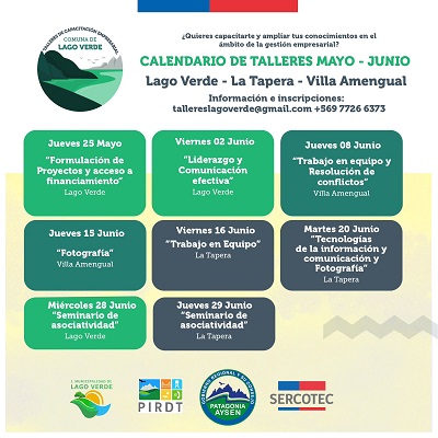 Sercotec Aysén abre inscripciones a programa que busca mejorar las competencias empresariales en la Comuna de Lago Verde