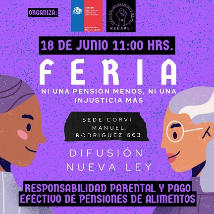 Red Austral Popular Educativa Feminista, convocan a participar en Feria “Ni una pensión menos, ni una injusticia más”