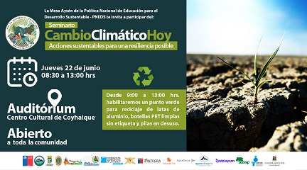 Seminario: “Cambio Climático Hoy. Acciones sustentables para una resiliencia posible”