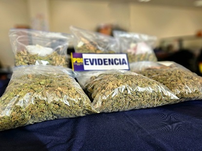 Desbaratan tráfico de más de 6 kilos de marihuana prensada con destino a Puerto Aysén