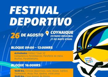 Festival Deportivo Rumbo a Panamericanos Santiago 2023 llega a la región de Aysén