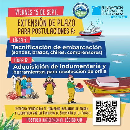 Se extiende el plazo para postulaciones del Programa de Pesca Artesanal en Aysén