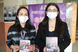 Seremi de la Mujer llega al CESFAM Alejandro Gutiérrez para dar a conocer Ley de Pensiones de Alimentos
