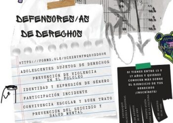 Invitan a adolescentes a participar en Jornada de Formación de Defensores y Defensoras de Derechos de la Niñez y Adolescencia