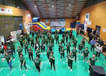 Un centenar de personas participó en Bailetón Mindep-IND del Mes del Corazón 