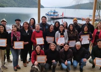 Felices emprendedoras/es de Puyuhuapi concluyen curso “Trabajando en Desayunos y Cafés para Nuestros Visitantes”