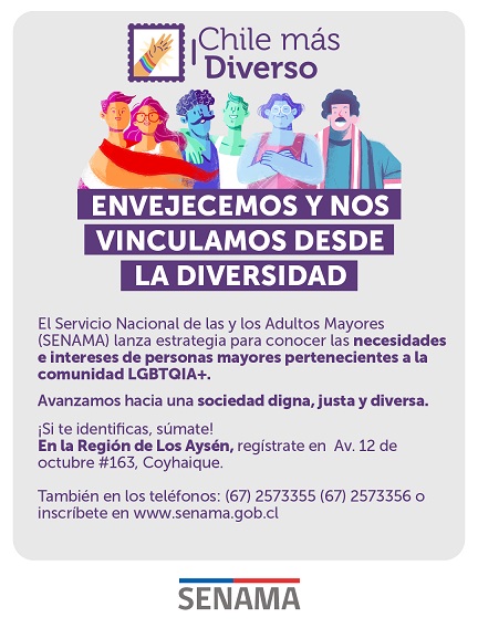 “ENVEJECEMOS Y NOS VINCULAMOS DESDE LA DIVERSIDAD”: SENAMA PRESENTA INÉDITA ESTRATEGIA PARA AVANZAR EN LA INCLUSIÓN DE PERSONAS MAYORES LGBTQIA+