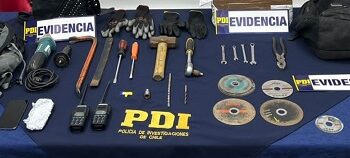 Detienen a banda criminal por distintos delitos contra la propiedad
