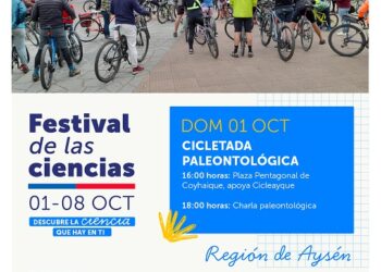 Cicletada y charla paleontológica darán el vamos al Festival de las Ciencias en Coyhaique
