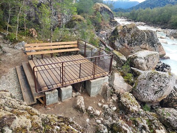 CONAF Y MOP DESTACAN AVANCES EN DESARROLLO DE OBRAS EN EL PARQUE NACIONAL QUEULAT