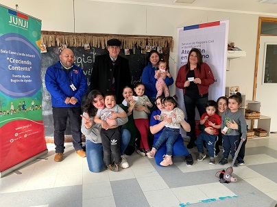Entregan “Mi Primera Cédula” a niños y niñas del Jardín Infantil Creciendo Contentos de Puerto Aysén