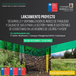 Realizarán lanzamiento de FONDEF sobre índices de fragilidad y calidad de suelo en Coyhaique