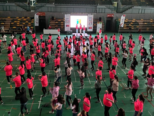 Cuatro Provincias de la región de Aysén bailaron al ritmo de la 8° PinkParty por la detección temprana del cáncer de mama