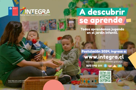 Continúa abierto el proceso de Postulación a jardines infantiles de Fundación Integra