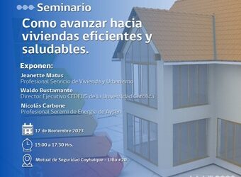 SEREMI del Medio Ambiente invita a participar de Seminario de viviendas saludables