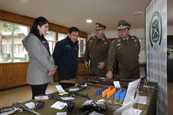 Cerca de 90 armas de fuego fueron recuperadas por Carabineros en Aysén para eliminación en el Depósito Central de Armas