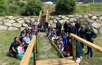 Con Fondo de Protección Ambiental, vecinos y vecinas recuperan punto de encuentro en Quebrada La Cruz