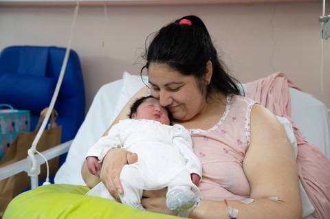 La pequeña Griselda fue el primer nacimiento del 2024 en el Hospital Regional Coyhaique