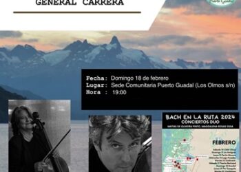 Conciertos de violonchelo “Bach en la Ruta” se realizarán este fin de semana en Puerto Guadal y Puerto Bertrand