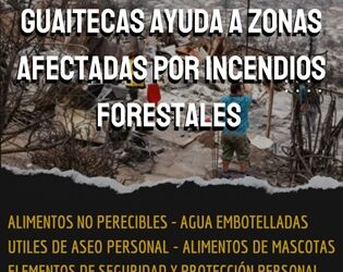 COMUNIDAD DE GUAITECAS ESTÁ REUNIENDO AYUDA PARA ENVIARLA A LOS DAMNIFICADOS DE LOS INCENDIOS DE LA QUINTA REGIÓN
