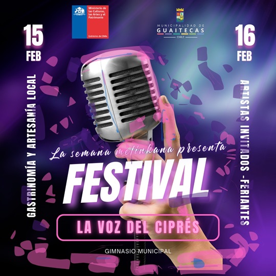 CON EL FESTIVAL LA VOZ DEL CIPRÉS CULMINARÁN EN GUAITECAS LAS ACTIVIDADES DEL ANIVERSARIO NÚMERO 164 DE LA COMUNA