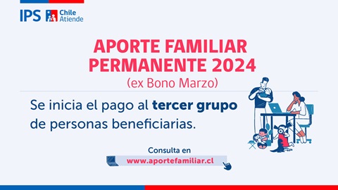 Aporte Familiar Permanente: Comenzaron pagos a trabajadoras y trabajadores con Asignación Familiar y Maternal