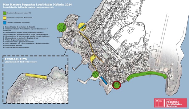 EL PROGRAMA PEQUEÑAS LOCALIDADES DEFINIÓ LAS GRANDES OBRAS QUE EJECUTARÁ EN SU PROCESO DE INTERVENCIÓN EN MELINKA
