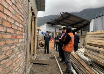 Seremi constata en terreno avance del proyecto de construcción de red contra incendios que se ejecuta en CDP de Puerto Aysén