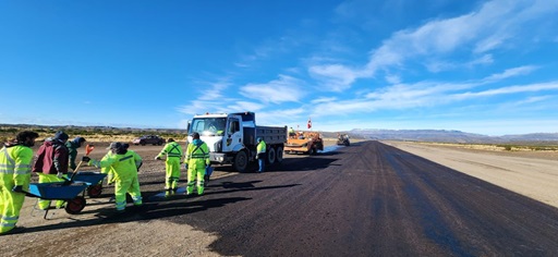 75% DE AVANCE PRESENTA 2 ETAPA DE OBRAS DE CONSERVACIÓN MAYOR EN EL AERÓDROMO DE CHILE CHICO