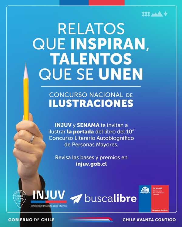 INJUV y SENAMA lanzan concurso de ilustraciones