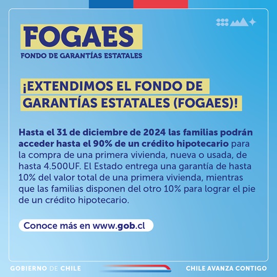 Seremi de Vivienda confirmó extensión del FOGAES hasta diciembre de 2024