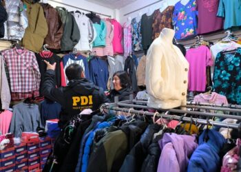 Coyhaique: PDI incauta y saca de circulación cerca de mil prendas falsificadas