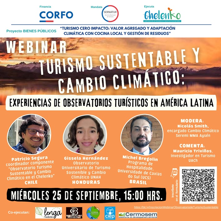 Investigadores expondrán experiencias de observatorios turísticos en América Latina con miras a su implementación en Aysén