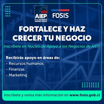 El FOSIS y AIEP invitan a personas emprendedora a acceder a apoyo y asistencia técnica en materias tributarias