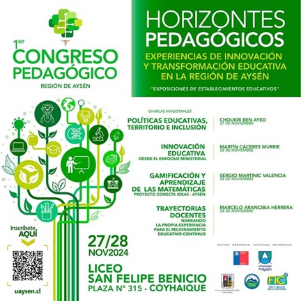 Ministerio de Educación convoca al Primer Congreso Pedagógico Regional “Horizontes Pedagógicos: Experiencias de Innovación y Transformación Educativa en la región de Aysén”