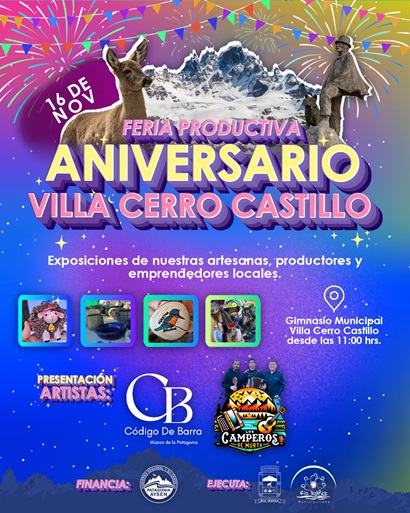 VILLA CERRO CASTILLO CELEBRA ANIVERSARIO N°58 CON IMPERDIBLE FERIA PRODUCTIVA
