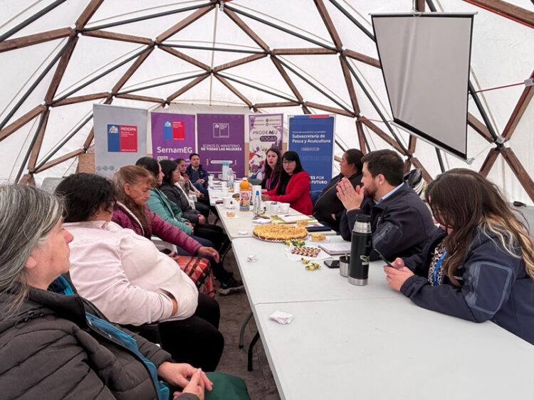 Ministerio de la Mujer y la Equidad de Género en Aysén y mujeres de la pesca artesanal de Repollal dialogaron sobre desafíos en el rubro