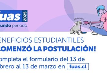 FUAS 2025: Comenzó el segundo período de postulación a la gratuidad y beneficios estudiantiles