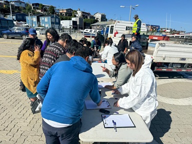 Melinka recibió donación de merluza austral tras exitoso operativo de fiscalización