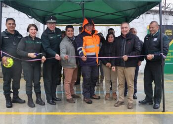 GENDARMERÍA INAUGURÓ NUEVA MULTICANCHA EL CDP DE COCHRANE