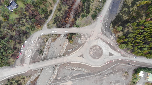 CON APERTURA PROVISIONAL DE NUEVO PUENTE Y ROTONDA ACCESO NORTE A COYHAIQUE ENTRA A SU ETAPA FINAL